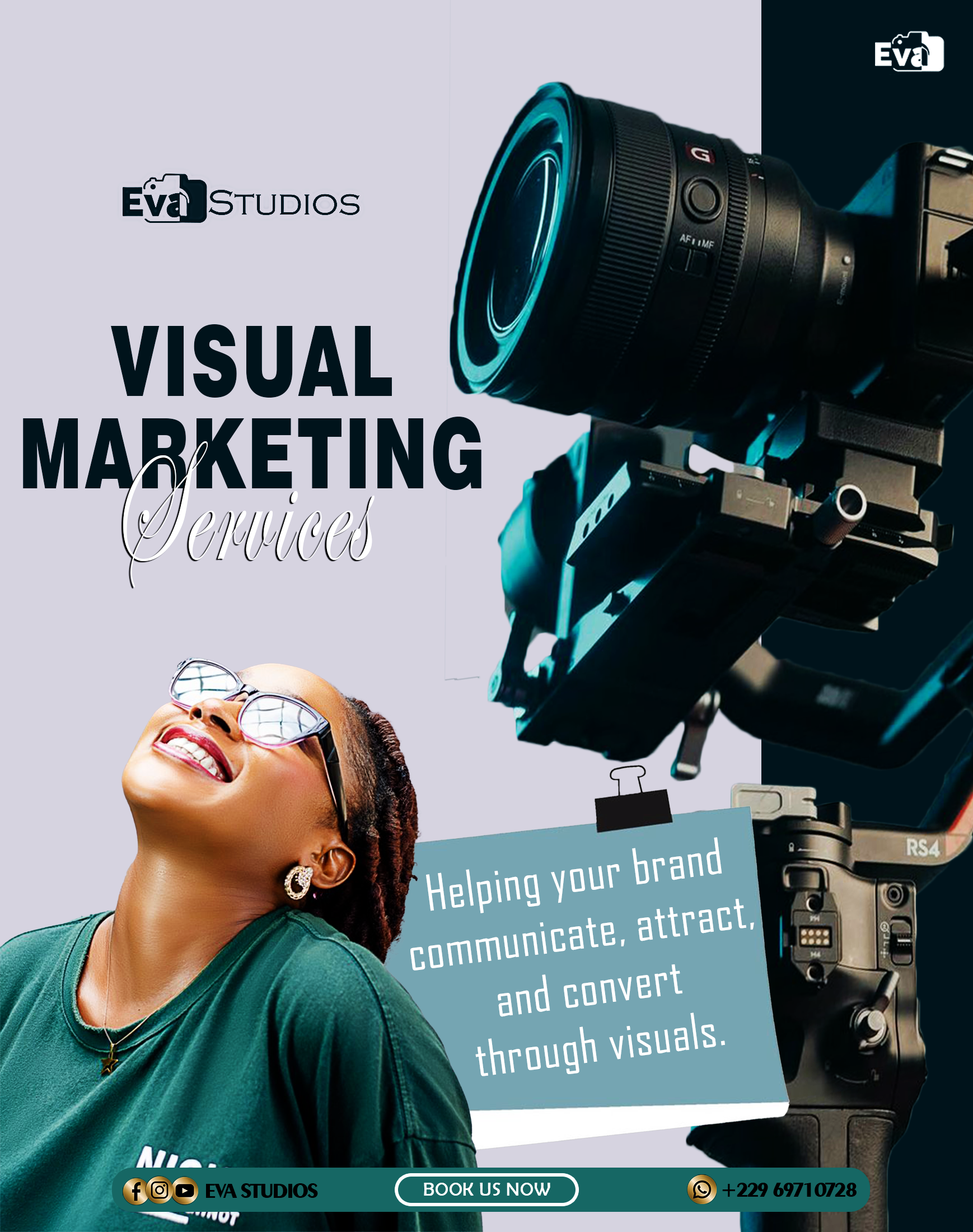 Visual marketing and branding services by Eva Studios